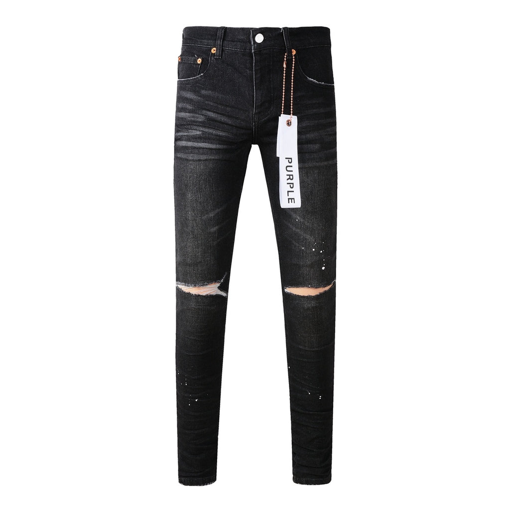 Distressed Destroyed Slim Fit Denim Jeans – Perfect for Street Style