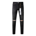 Distressed Destroyed Slim Fit Denim Jeans – Perfect for Street Style