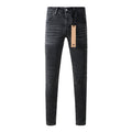 Men’s Ksubi Style Faded Black Washed Slim Fit Skinny Denim Jeans Streetwear