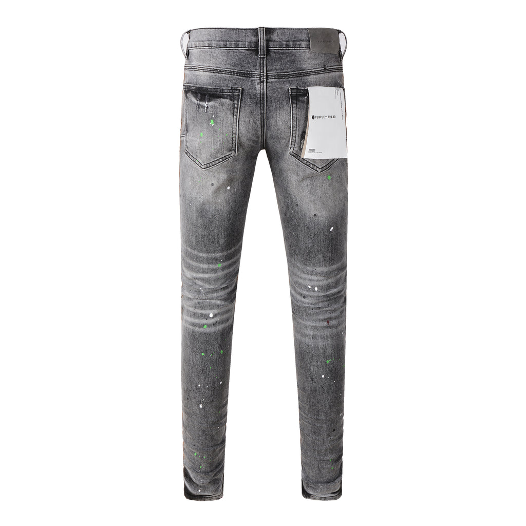 Men's Distressed Dirty Damaged Holes Stretch Slim Fit Ripped Jeans