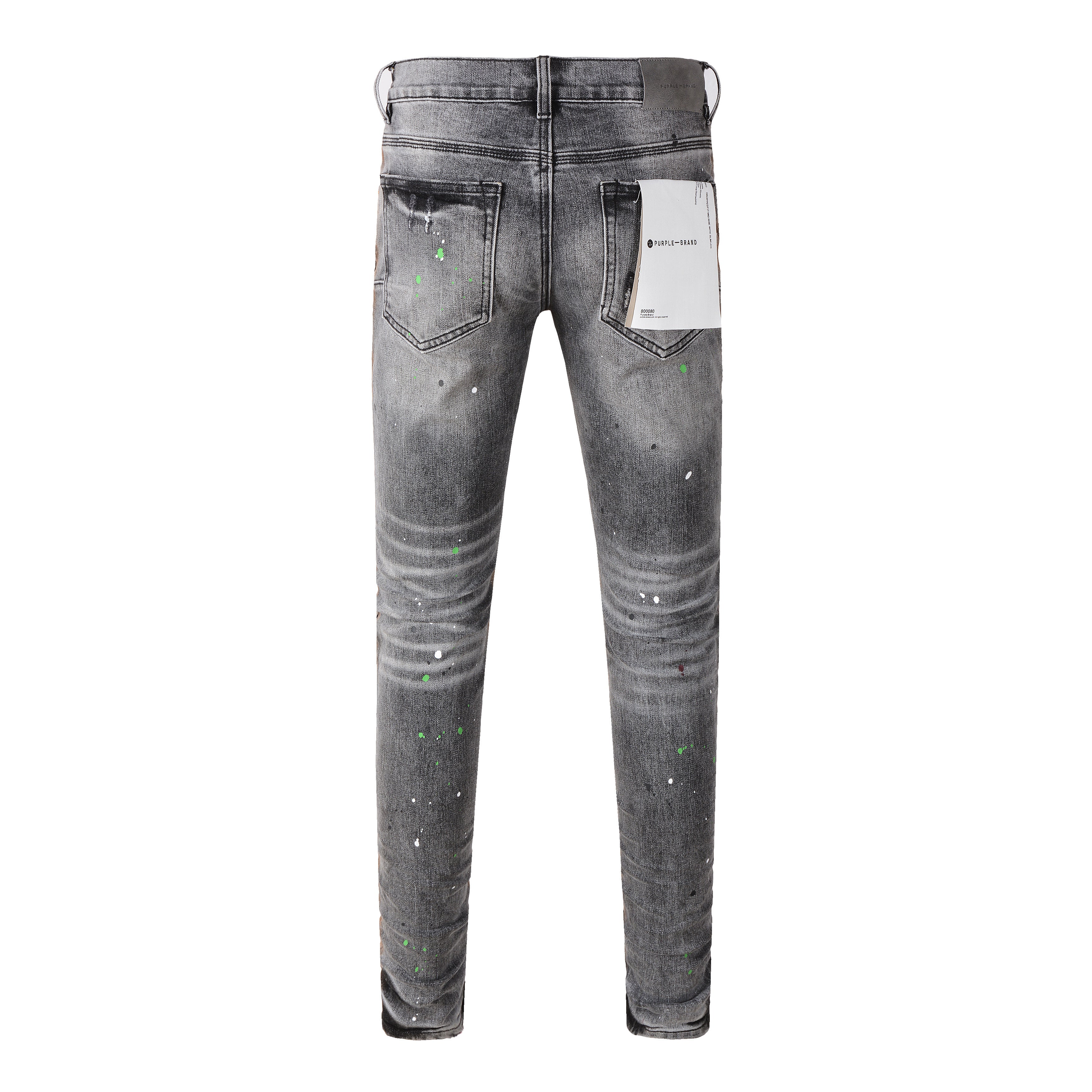 Men's Distressed Dirty Damaged Holes Stretch Slim Fit Ripped Jeans