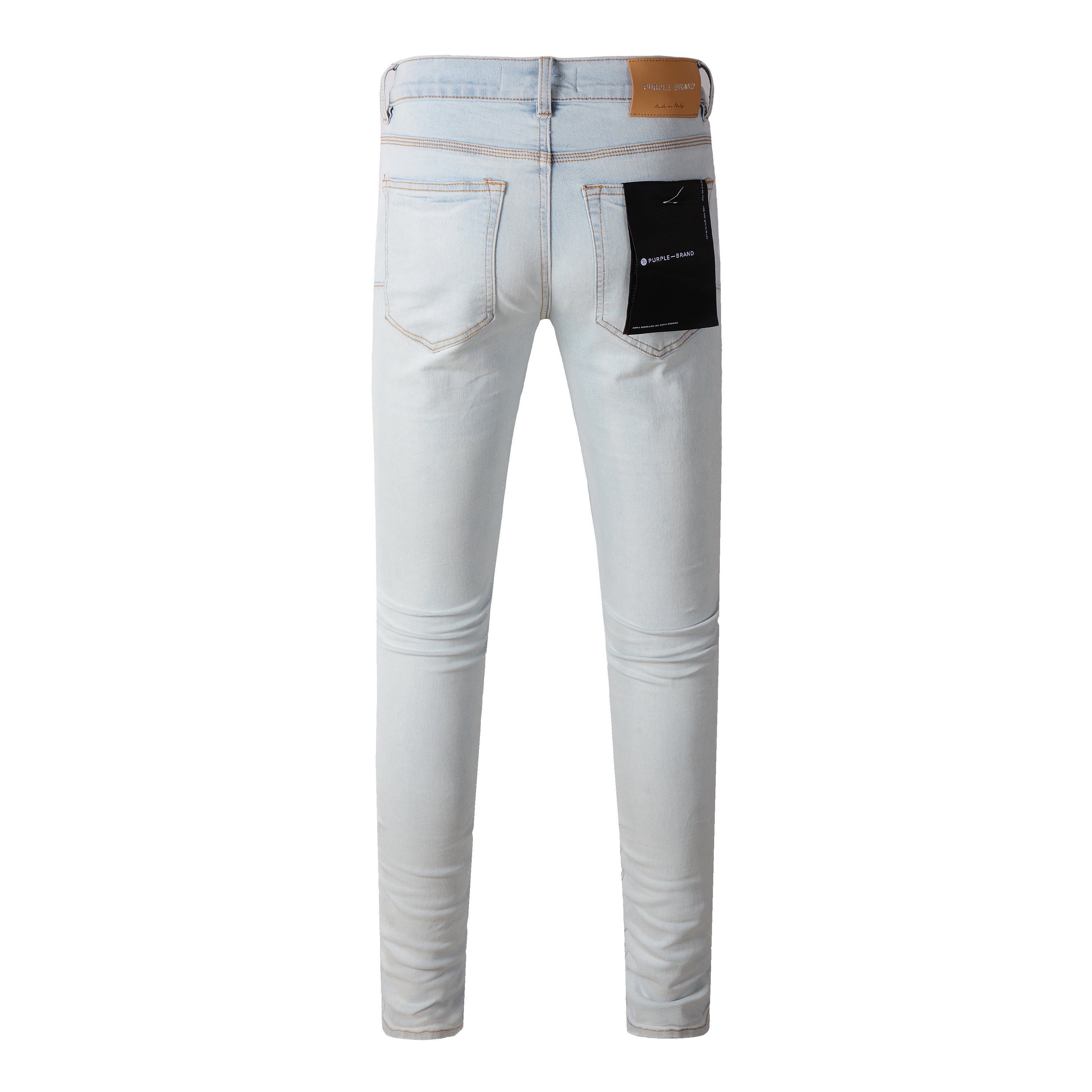 Men's Shop Street Style Slim Fit Ripped Denim Blue Jeans – Stretch Denim