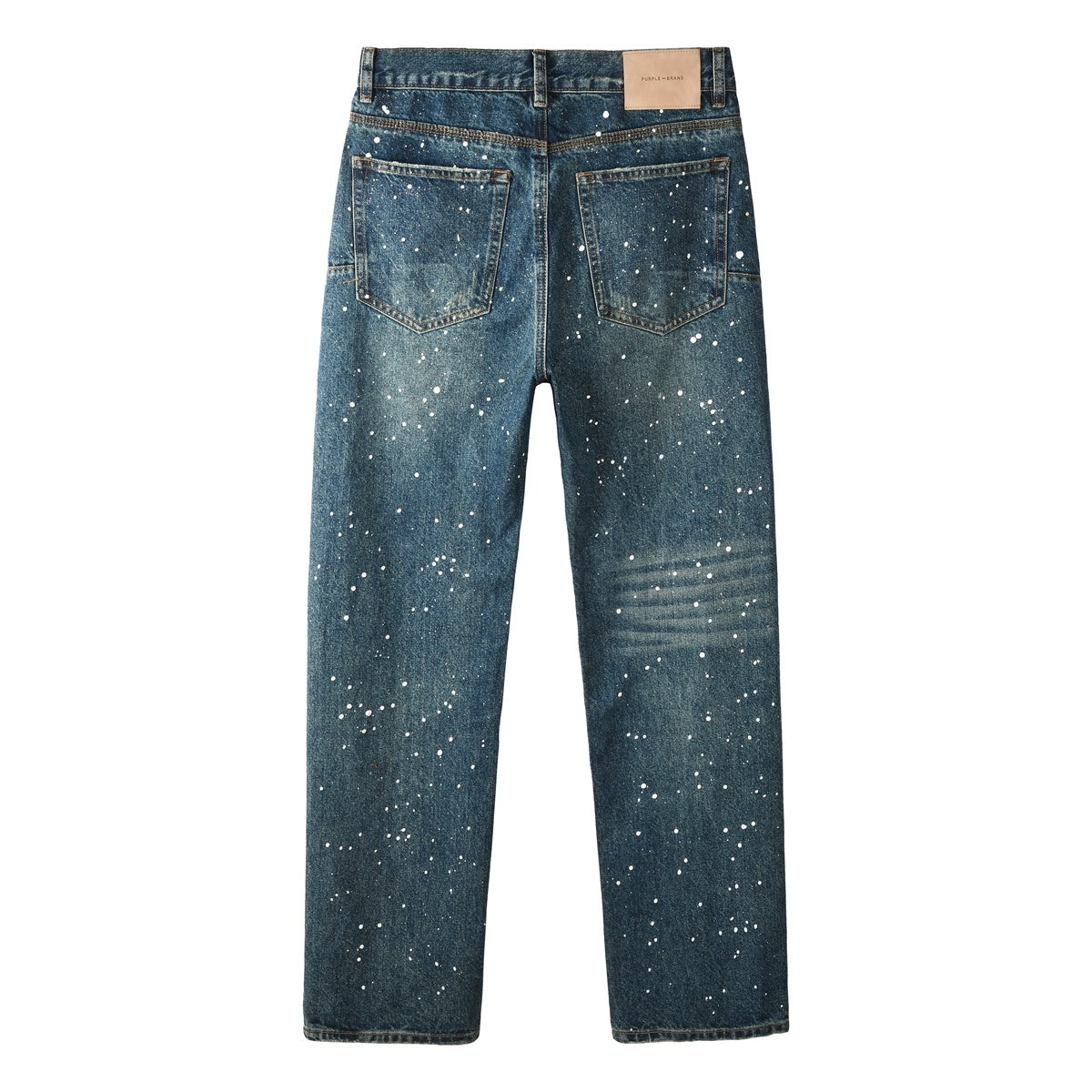 Distressed Blue Baggy Graffiti Loose Ripped Jeans | Trendy Streetwear Denim
