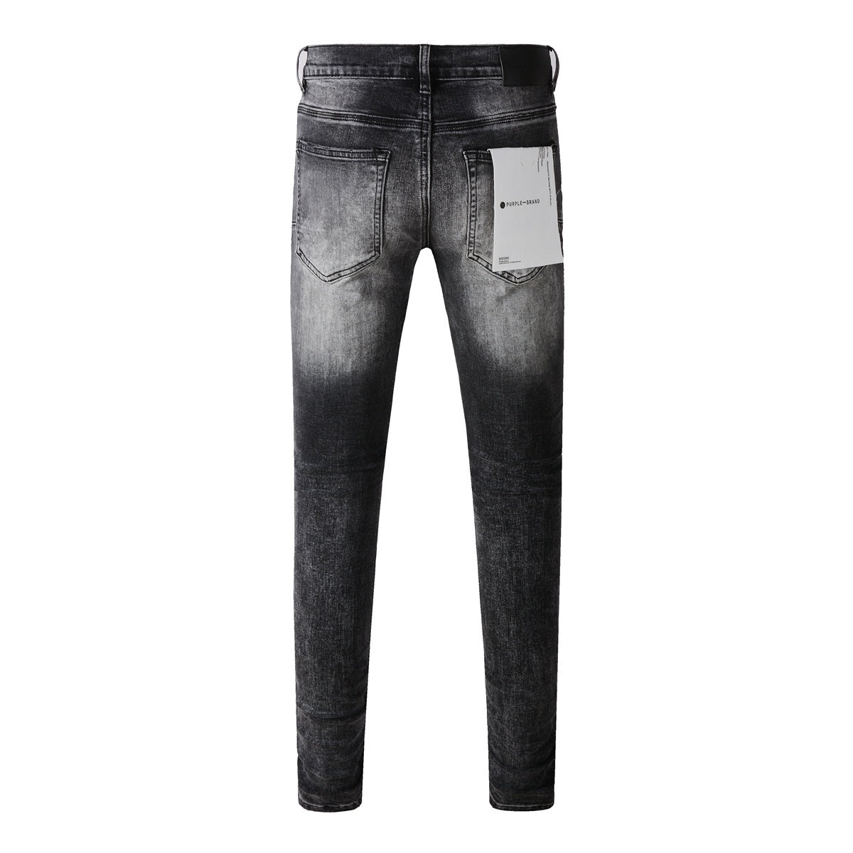 Men's High Street Distressed Black Gray Simple Stretch Slim Fit Ripped Jeans