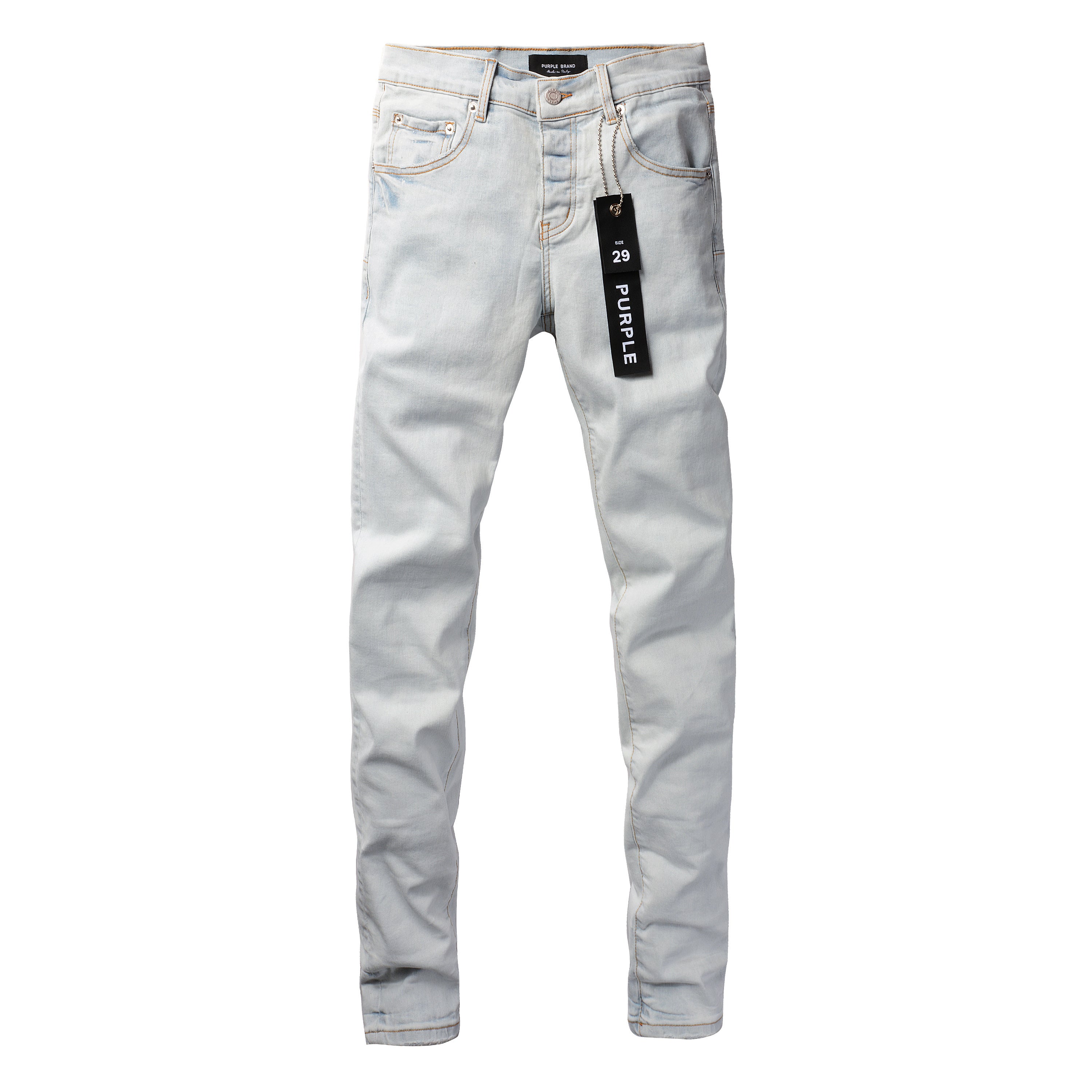 Men's Shop Street Style Slim Fit Ripped Denim Blue Jeans – Stretch Denim