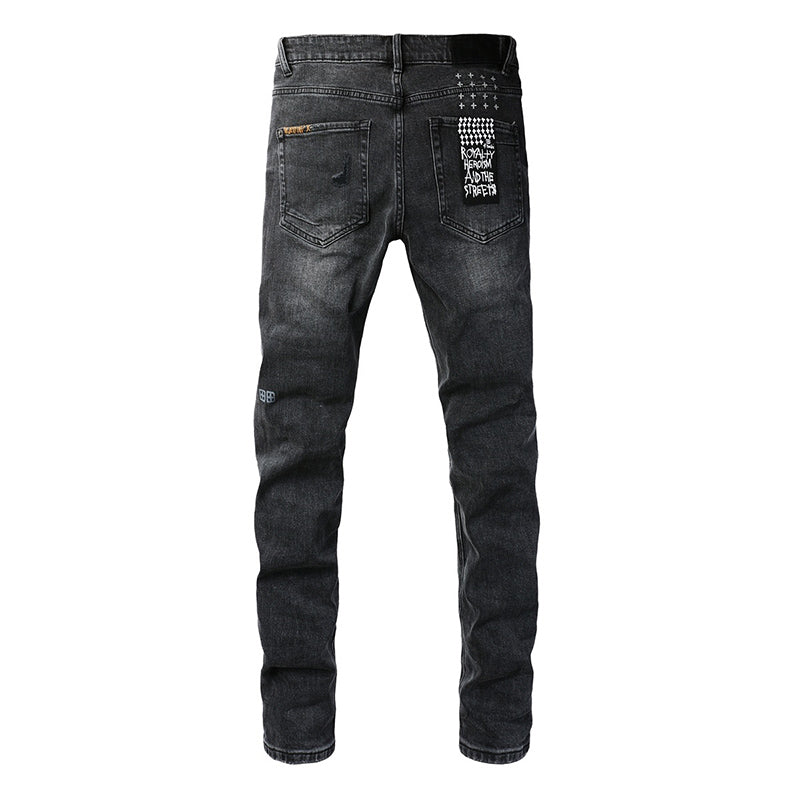 Ksubi Style Vanwinkler Patchwork Distressed Skinny Jeans