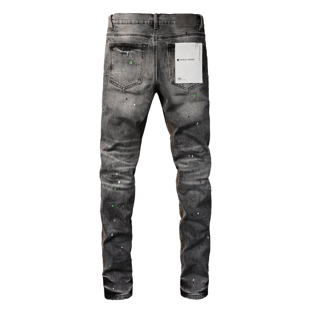 Men's Distressed Dirty Damaged Holes Stretch Slim Fit Ripped Jeans