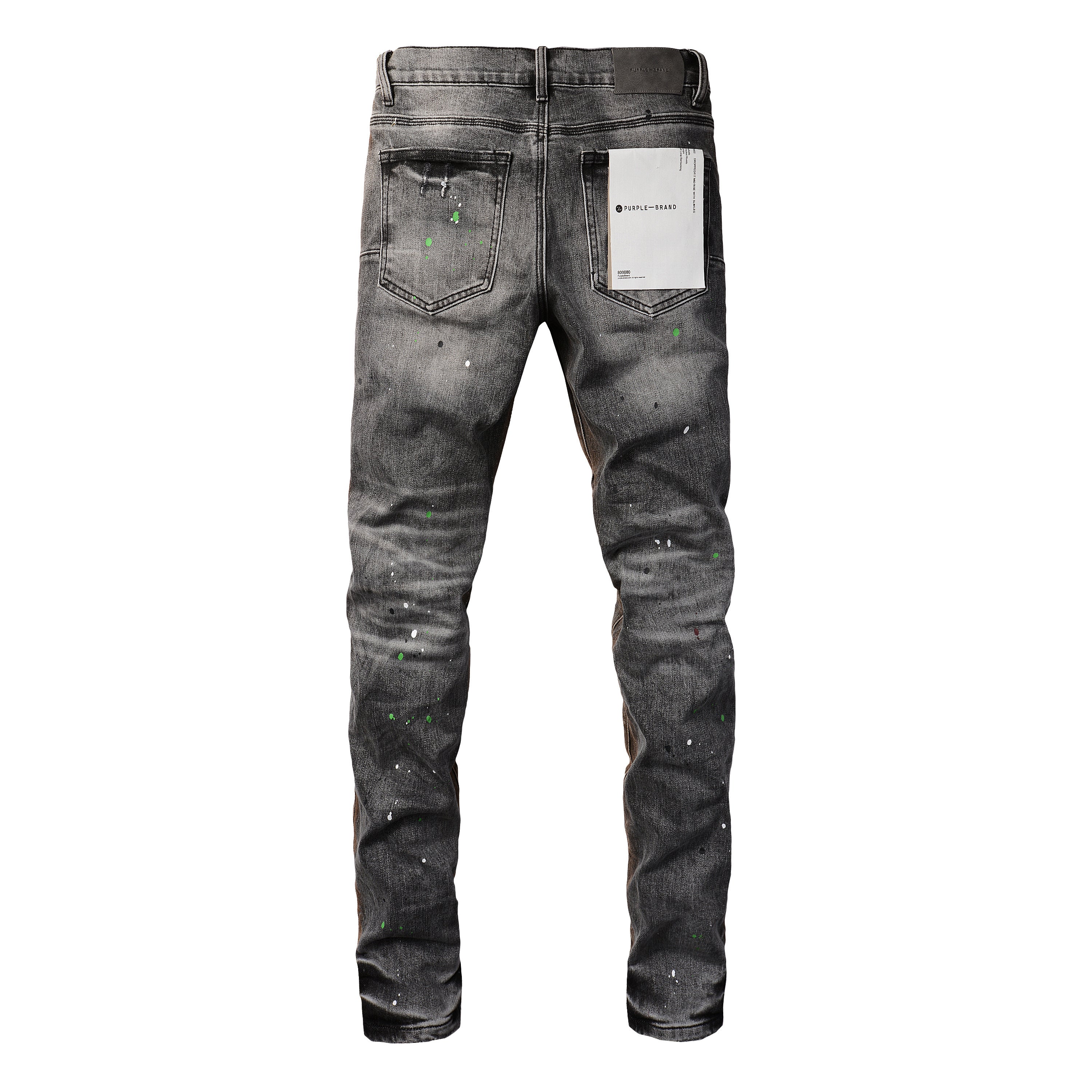 Men's Distressed Dirty Damaged Holes Stretch Slim Fit Ripped Jeans
