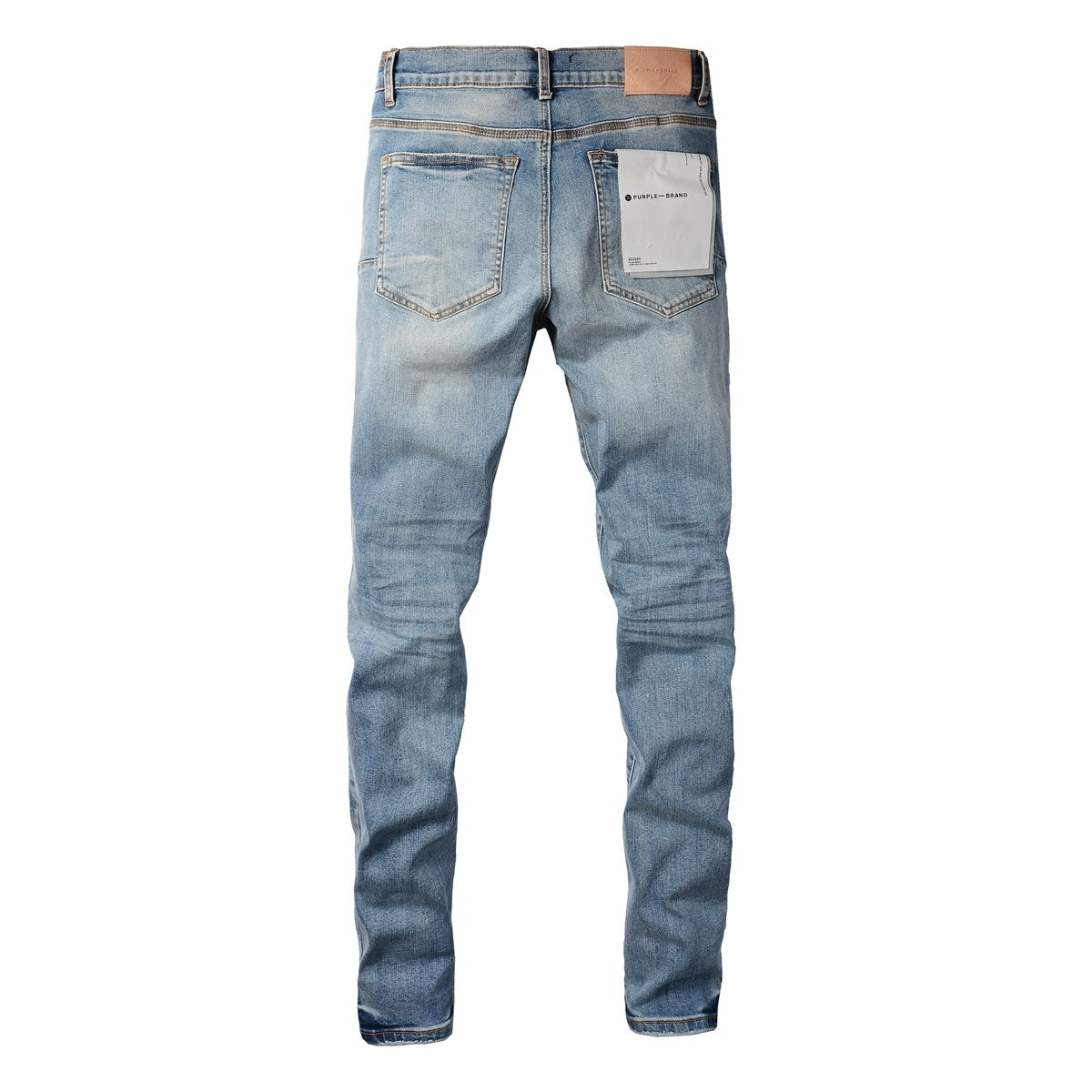Men's Slim Fit High Street Distressed Blue Stretch Ripped Jeans