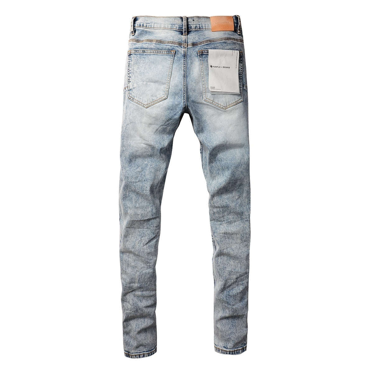 Men's High Street Slim Fit Distressed Blue Stretch Ripped Jeans