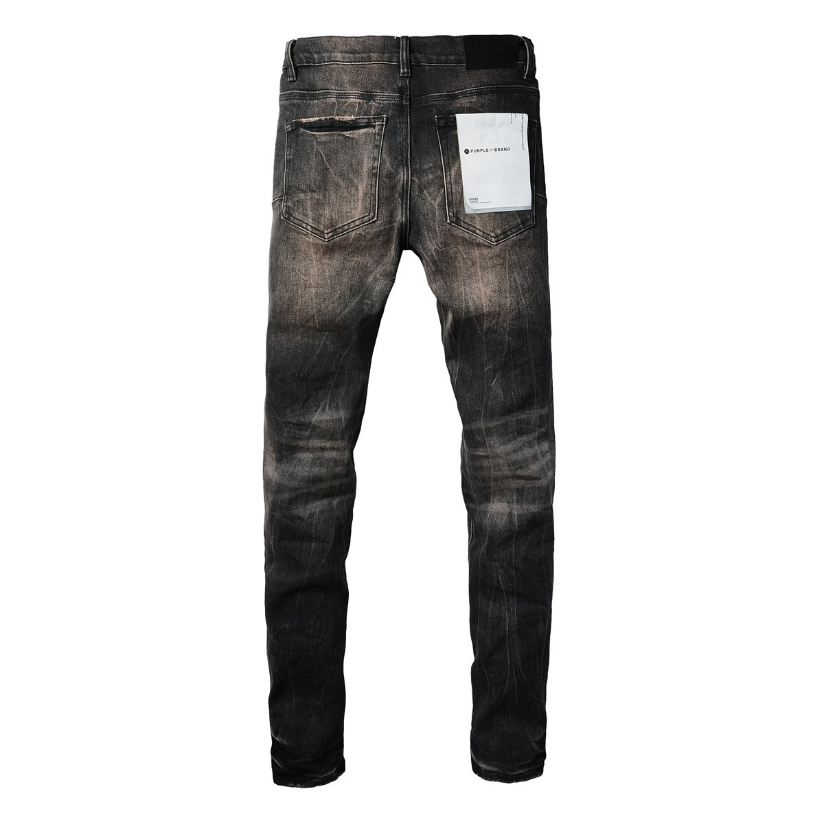 Men's High Street Distressed Vintage Gray Stretch Ripped Jeans