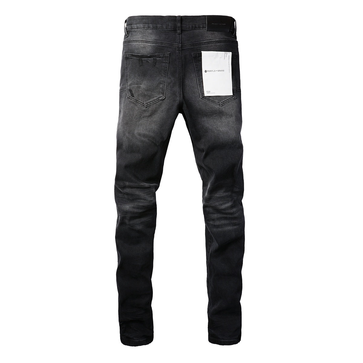 High Street Distressed Black Gray Destroyed Holes Stretch Slim Fit Ripped Jeans For Men