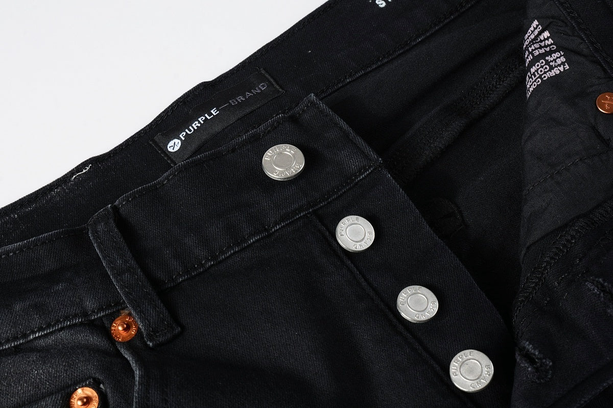 Street Style Slim Fit Ripped Denim Jeans For Men