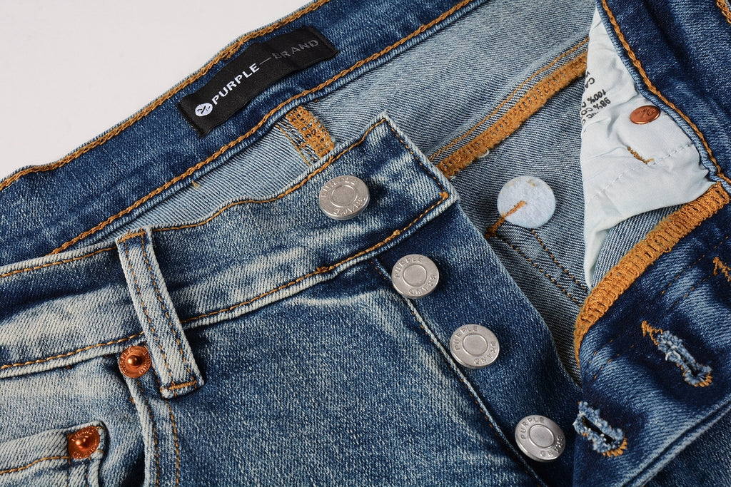 Slim Fit High Street Ripped Distressed Denim Jeans For Men