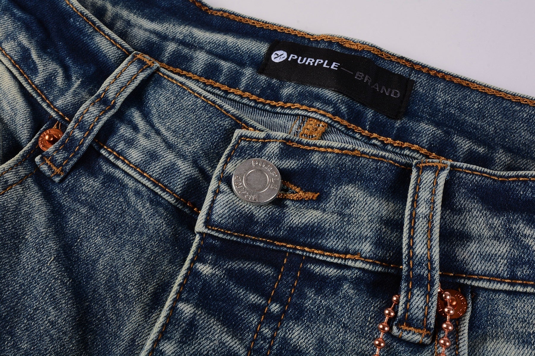 Men's Distressed Light Blue Patchwork Stretch Slim Fit Ripped Denim Jeans