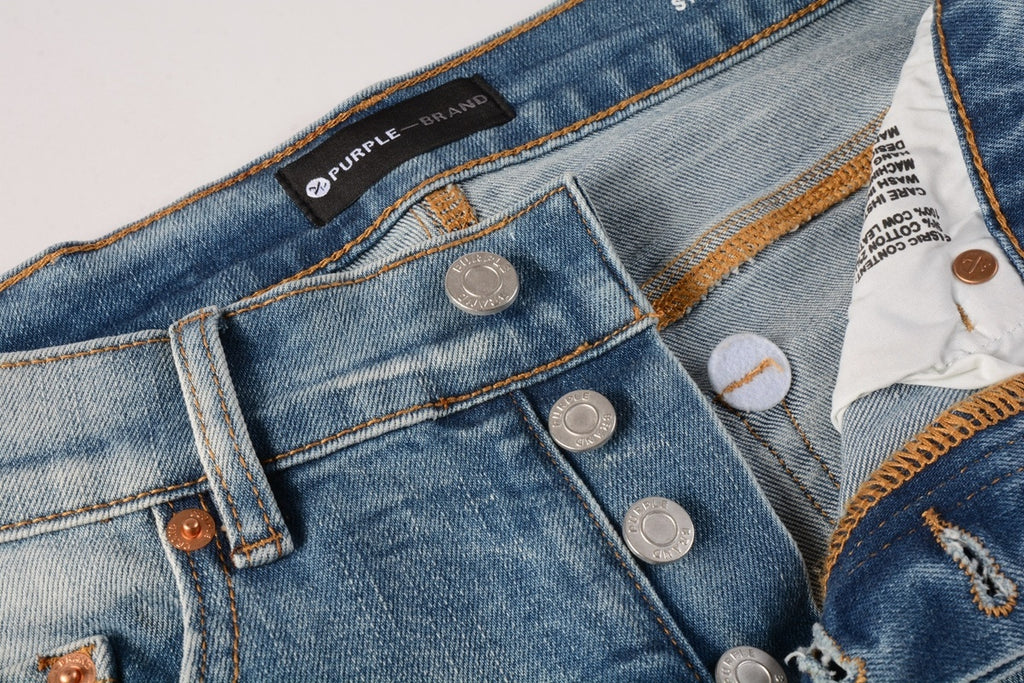 Street Style Distressed Denim Slim Fit Ripped Jeans