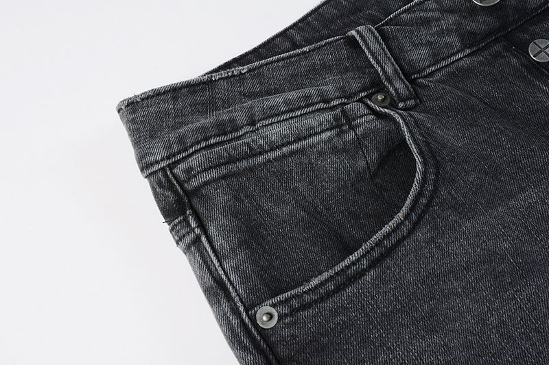 Ksubi Style Vanwinkler Patchwork Distressed Skinny Jeans