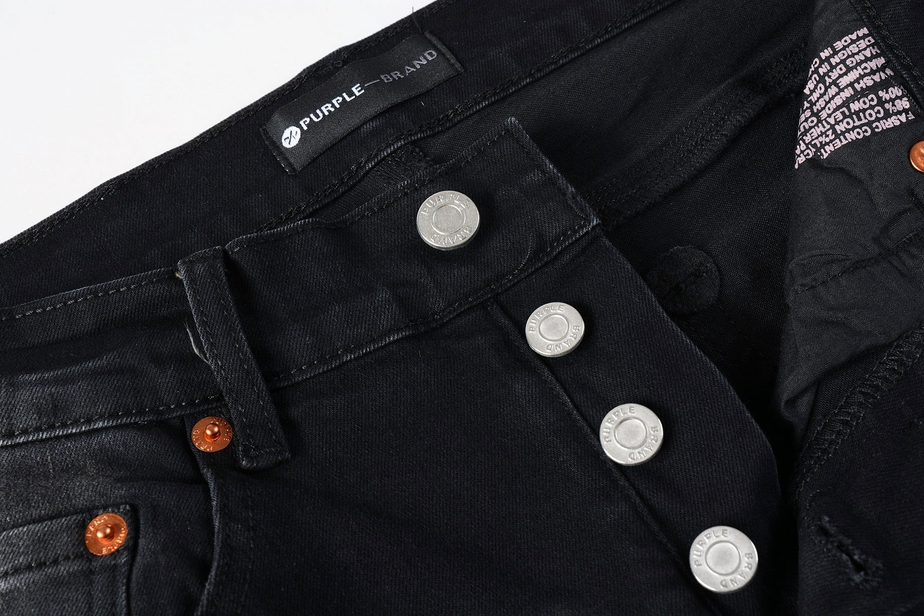 Men High Street Black Destroyed Holes Distressed Stretch Slim Fit Ripped Jeans