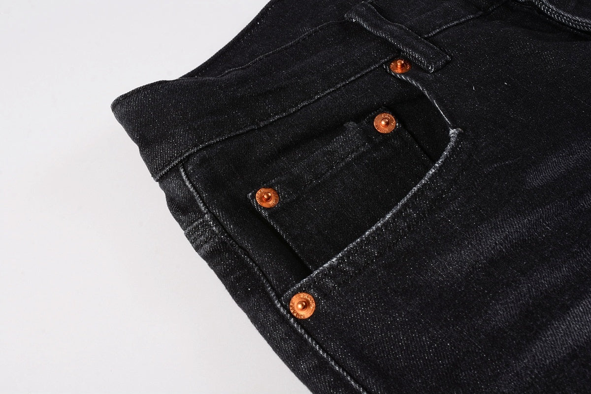 Distressed Destroyed Slim Fit Denim Jeans – Perfect for Street Style
