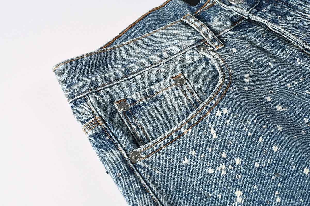Men's Blue Baggy Jeans with Street Style Design