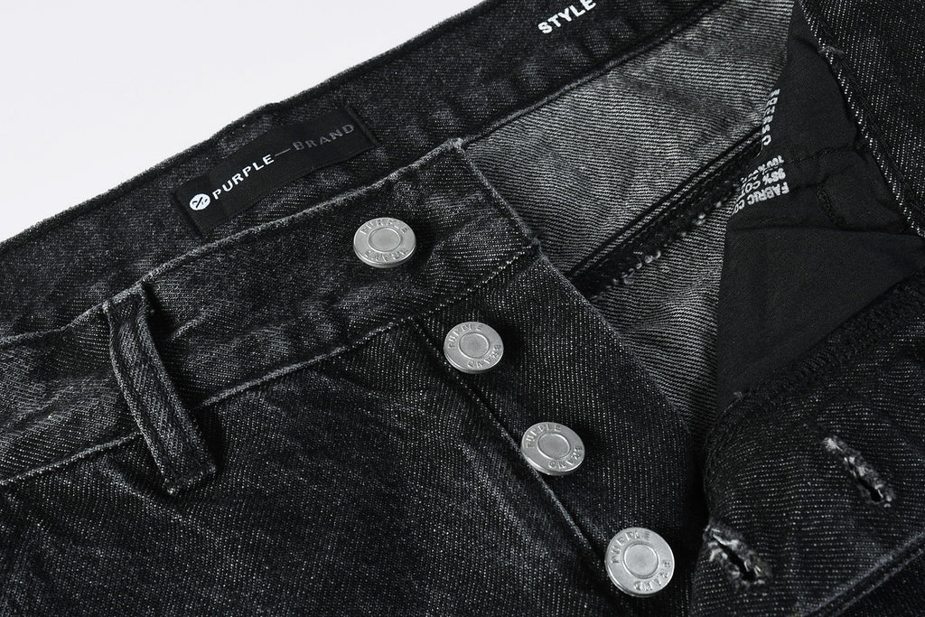 High Street Distressed Black Rhinestones Baggy Jeans for Men & Women | Cool Boys Fashion Loose Fit