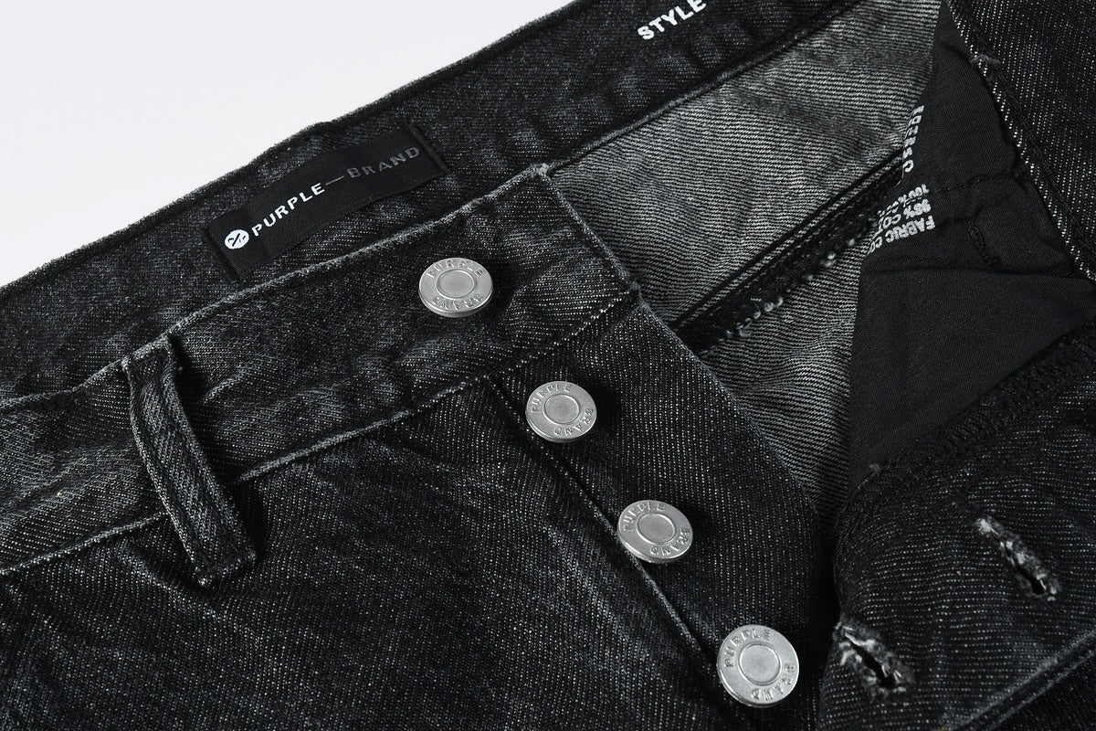 High Street Distressed Black Rhinestones Baggy Jeans for Men & Women | Cool Boys Fashion Loose Fit