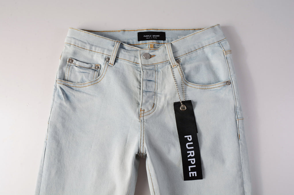 Men's Shop Street Style Slim Fit Ripped Denim Blue Jeans – Stretch Denim