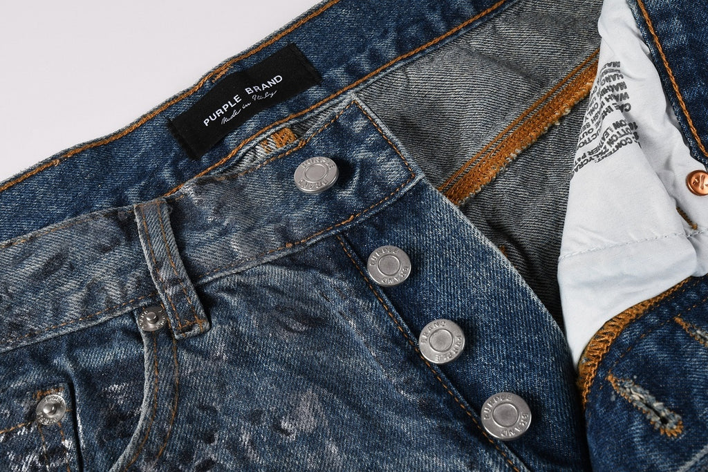 Men's Baggy Denim Jeans with Ripped Detailing, Stretch Fit & Wide Leg Design
