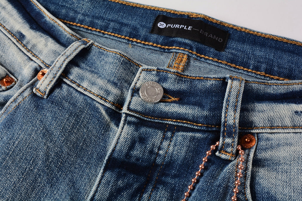 Slim Fit High Street Ripped Distressed Denim Jeans For Men