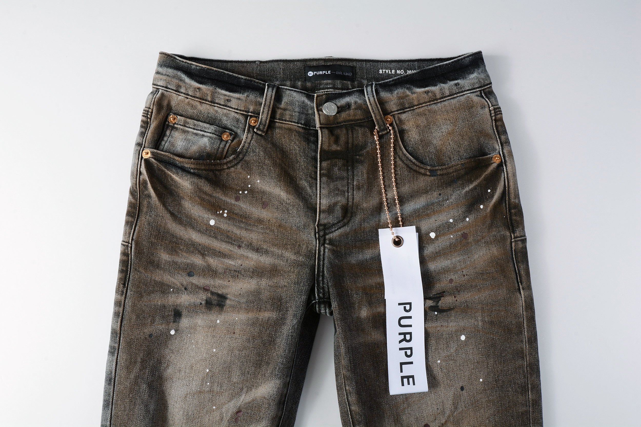 Men's Distressed Dirty Damaged Holes Stretch Slim Fit Ripped Jeans