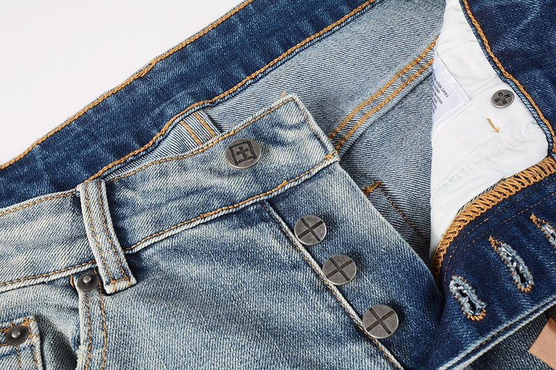 Men's Light Wash Ksubi-Inspired Graffiti Skinny Jeans - Slim Denim Pants