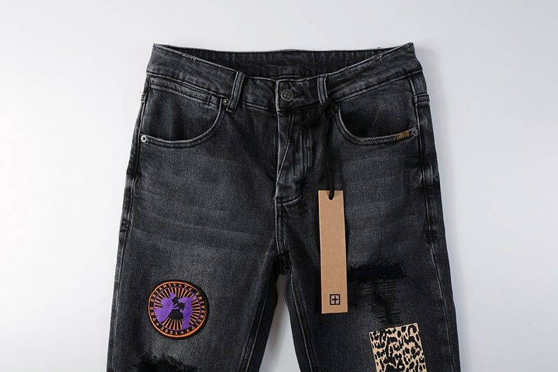 Ksubi Style Vanwinkler Patchwork Distressed Skinny Jeans