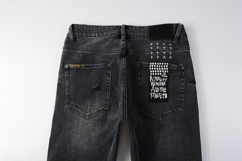 Ksubi Style Vanwinkler Patchwork Distressed Skinny Jeans