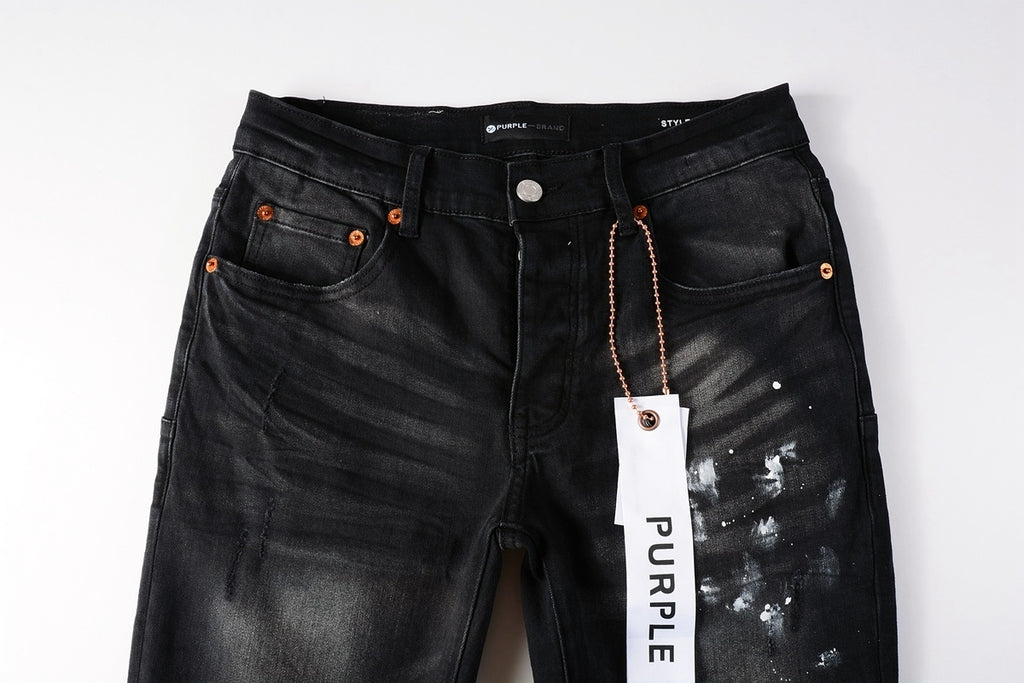 Street Style Slim Fit Ripped Denim Jeans For Men