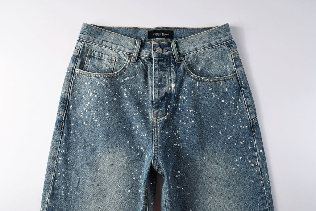 Men's Blue Baggy Jeans with Street Style Design