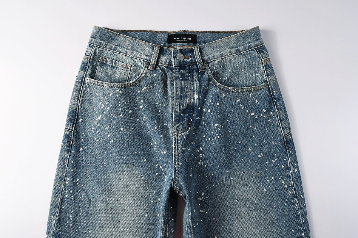 Men's Blue Baggy Jeans with Street Style Design