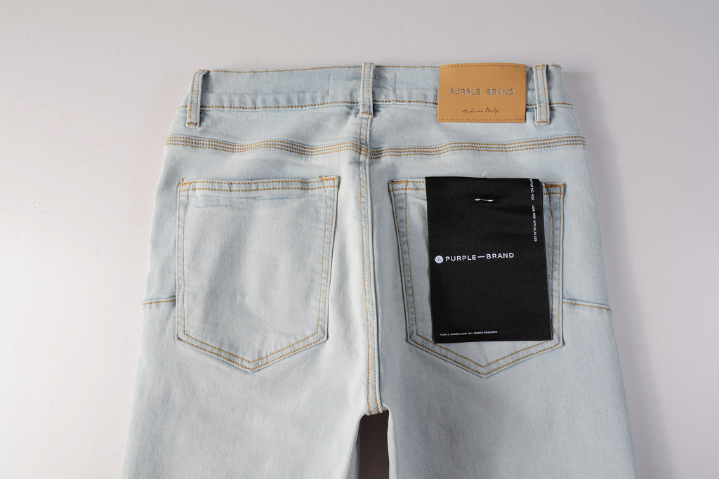Men's Shop Street Style Slim Fit Ripped Denim Blue Jeans – Stretch Denim
