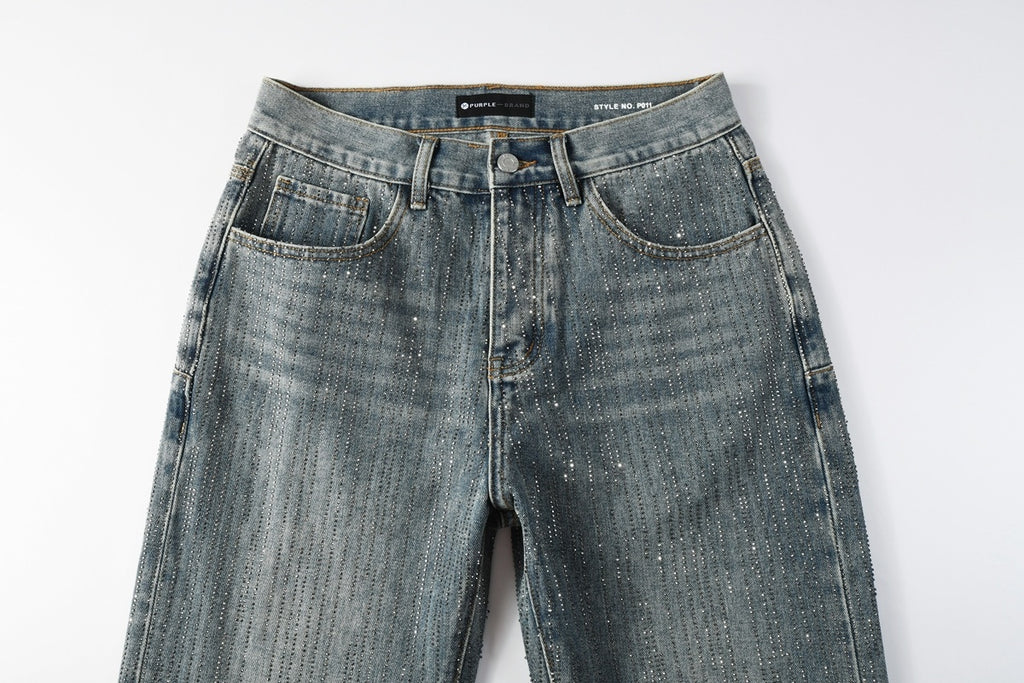 Washed Blue Baggy Jeans - Loose Ripped Denim | Trendy Streetwear Jeans