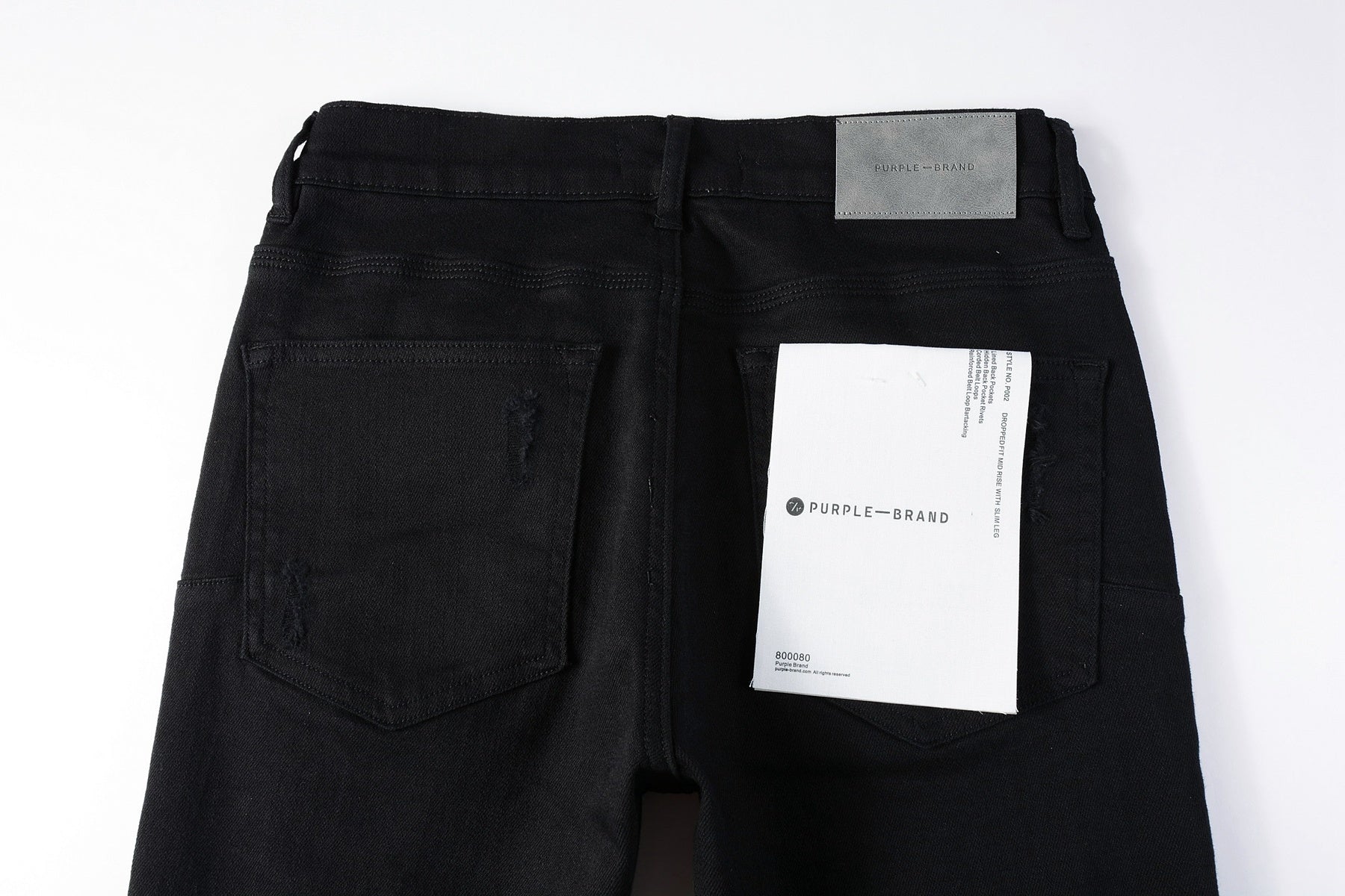 Slim Fit Street Style Denim Black Ripped Jeans For Men