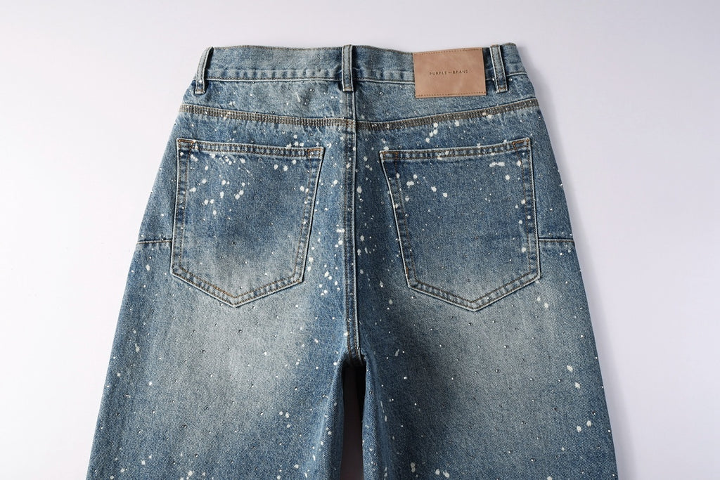 Men's Blue Baggy Jeans with Street Style Design