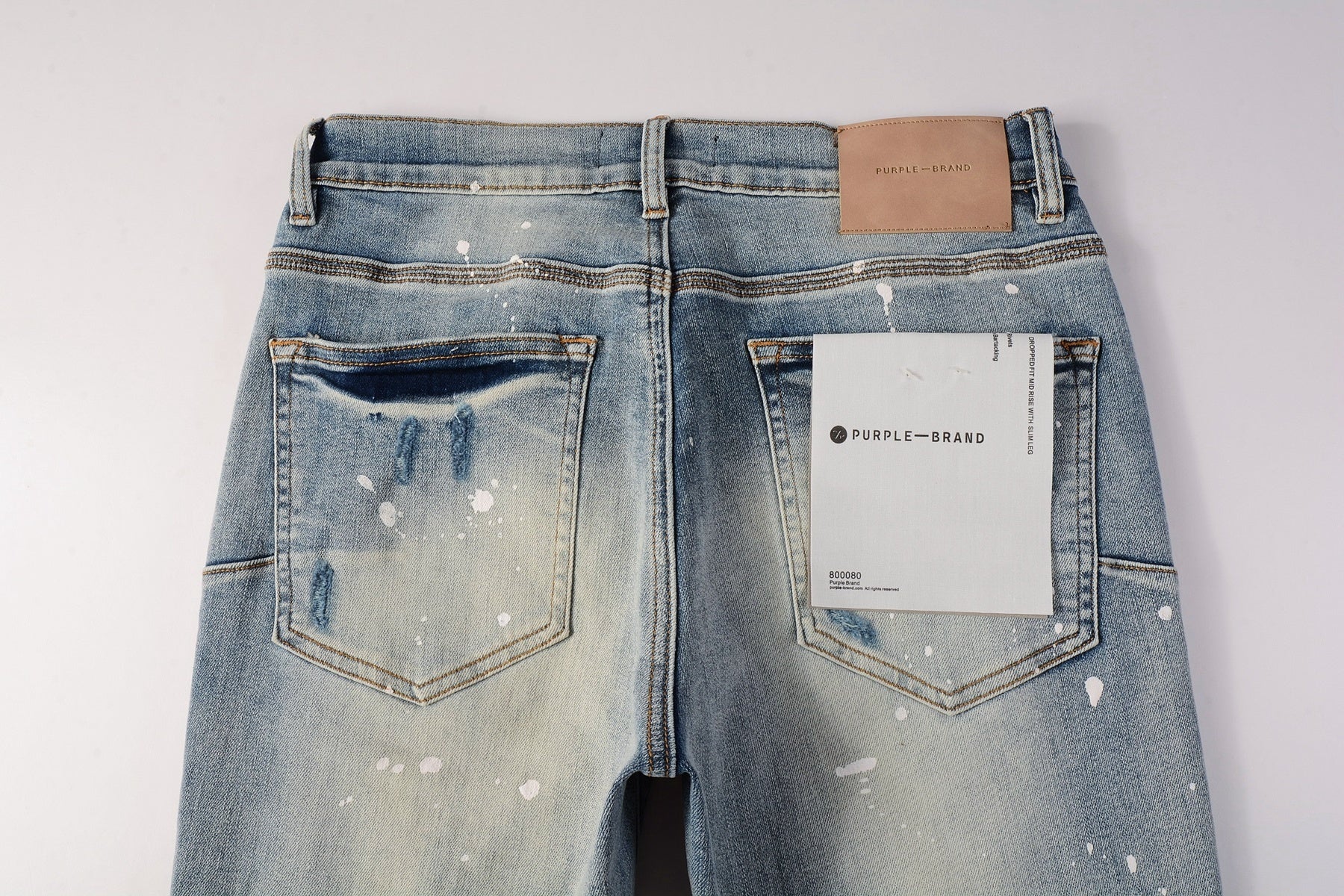 Slim Fit High Street Ripped Distressed Denim Jeans For Men