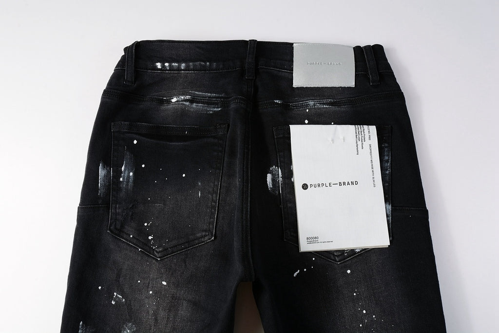 Street Style Slim Fit Ripped Denim Jeans For Men