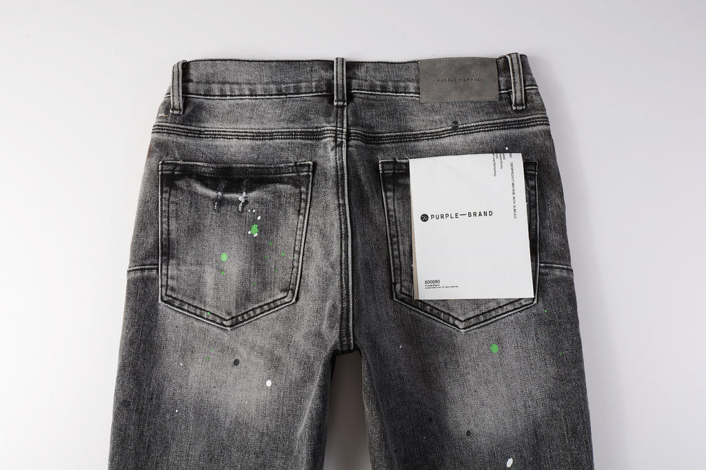 Men's Distressed Dirty Damaged Holes Stretch Slim Fit Ripped Jeans
