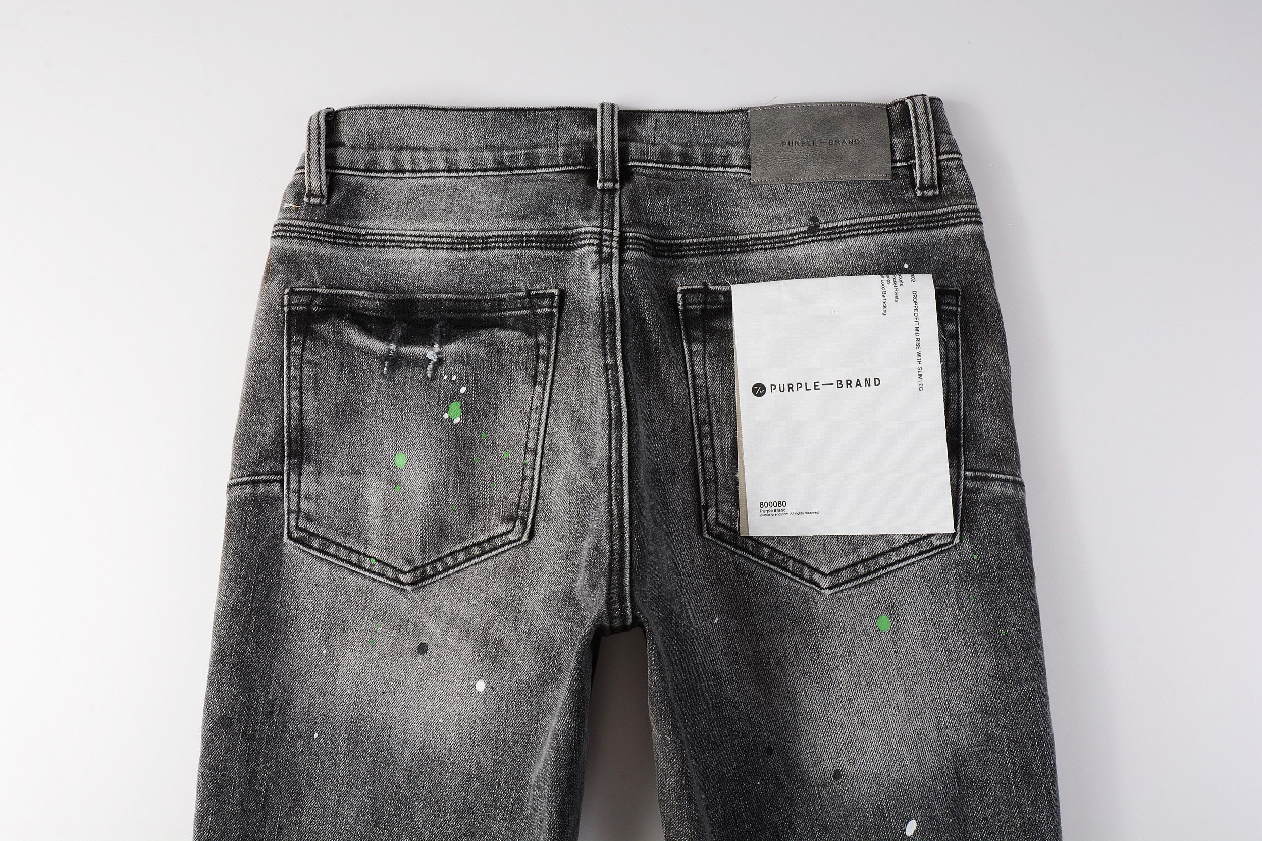Men's Distressed Dirty Damaged Holes Stretch Slim Fit Ripped Jeans