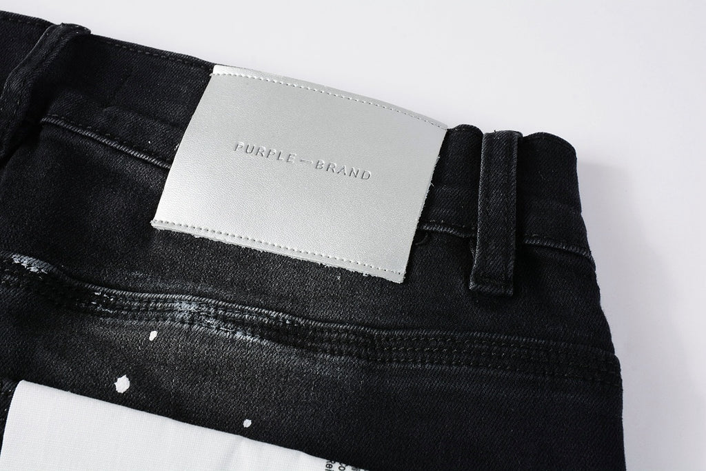 Street Style Slim Fit Ripped Denim Jeans For Men