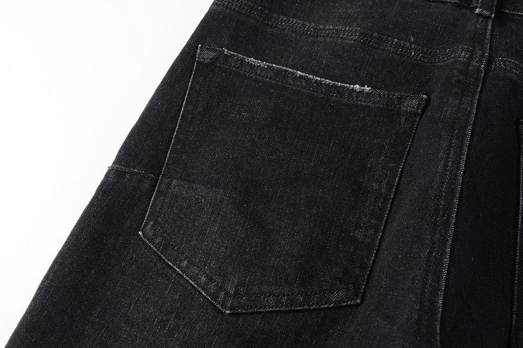 Distressed Destroyed Slim Fit Denim Jeans – Perfect for Street Style