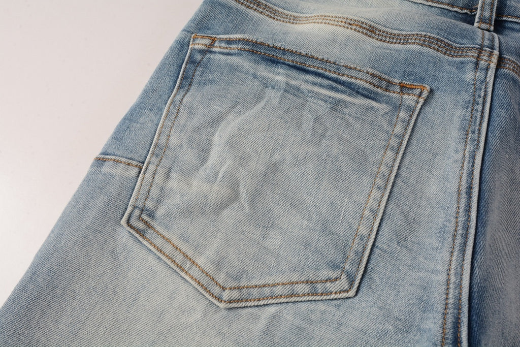 Street Style Distressed Denim Slim Fit Ripped Jeans