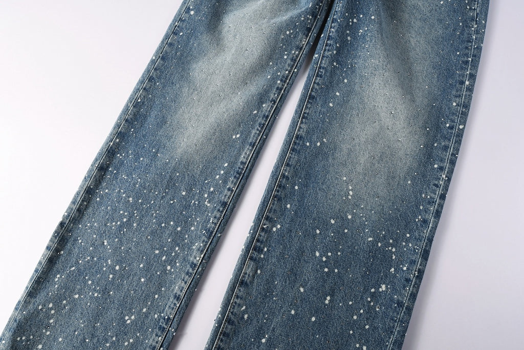 Men's Blue Baggy Jeans with Street Style Design