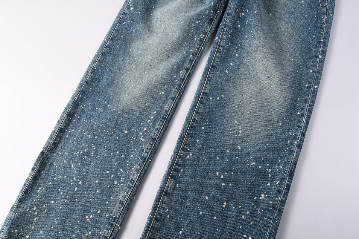 Men's Blue Baggy Jeans with Street Style Design