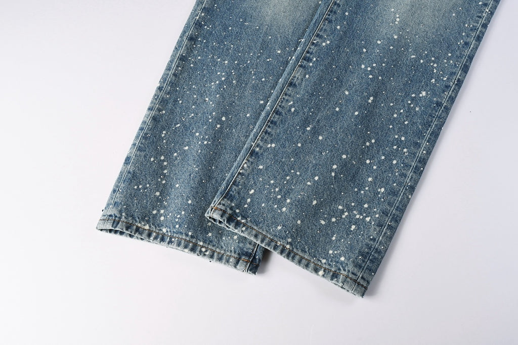 Men's Blue Baggy Jeans with Street Style Design